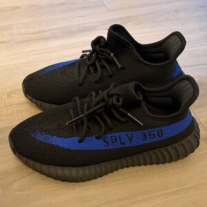 Yeezy Black and Blue Athletic Shoes